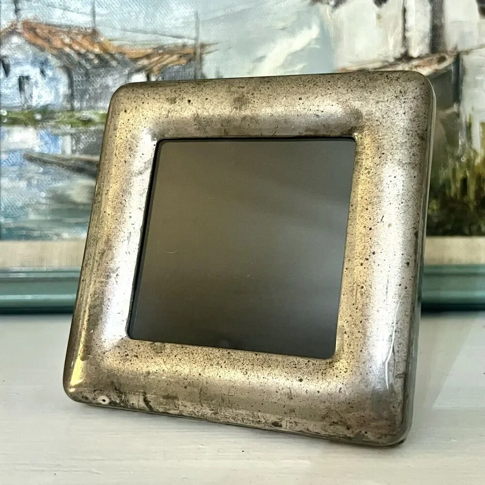 Tiffany & Co Elsa Peretti Sterling Silver Square 4 inch Picture Frame 925 Italy